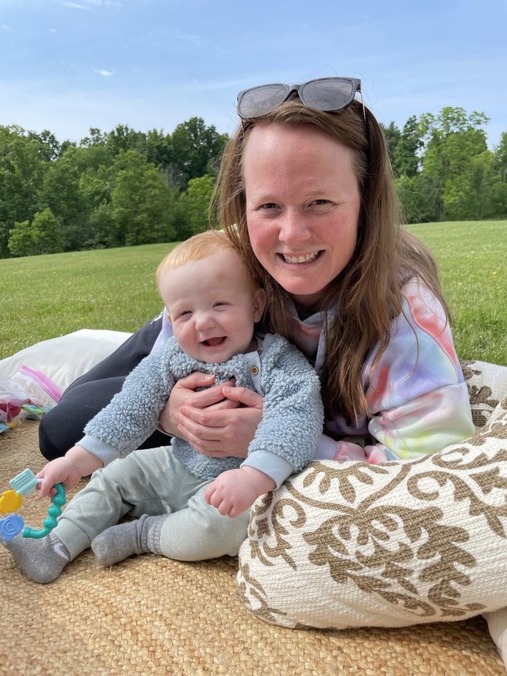 Czaperacker and baby